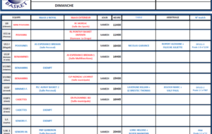 SAMEDI 7 ET DIMANCHE 8 DÉCEMBRE 2019 PLANNING